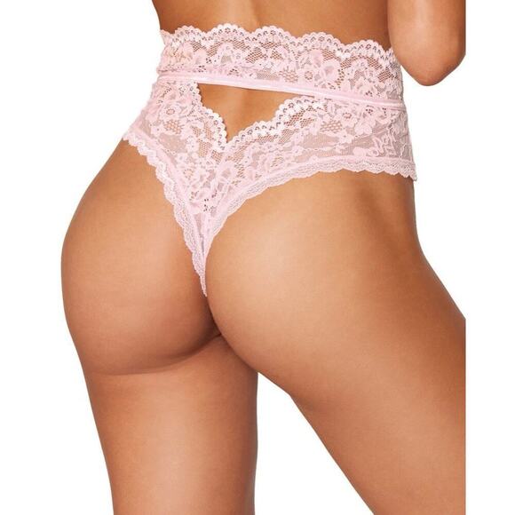 🦋B2G1🦋DREAMGIRL High-Waisted Cutout Back Lace Panty With Scalloped Lace Trim - Picture 2 of 5